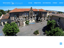 Tablet Screenshot of lycee-saintandre.com